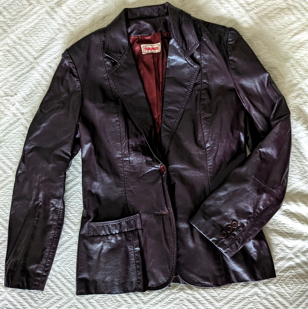 Vintage Foxmoor Leather Blazer